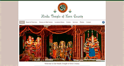 Desktop Screenshot of hindutempleofkerncounty.org